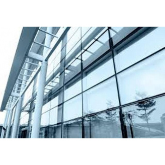 Панорамне скління вітражів стоїчно-ригельною системою марки Aluprof (Польща)